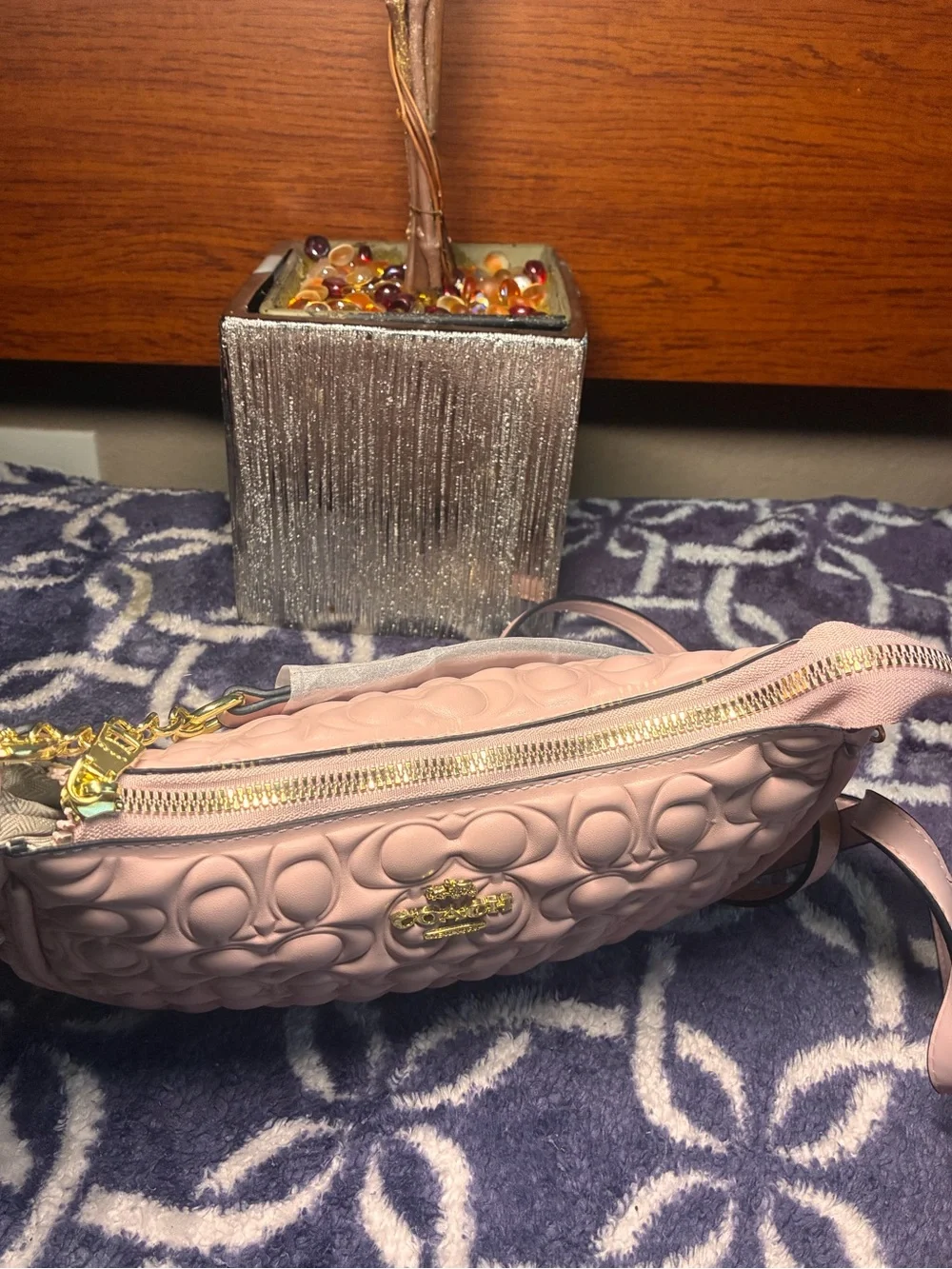 Coach Blush Embossed Leather Crossbody Bag
